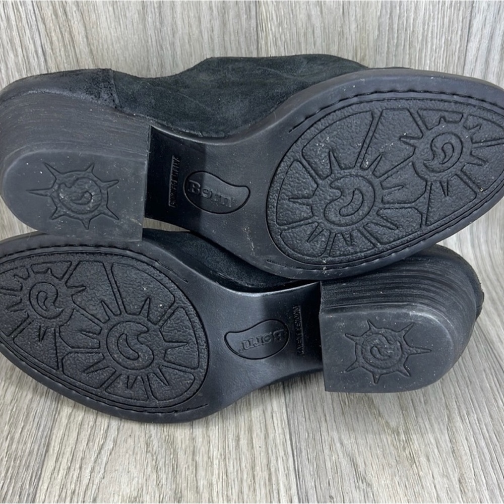 Born Women's Black Suede Ankle Booties - Picture 10 of 10